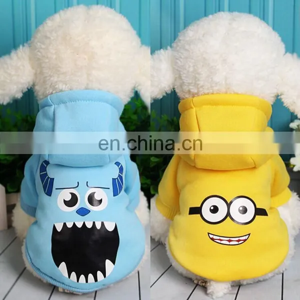 Hot Selling Pet Hoodie Cartoon Printing Dog Clothes 4 Legs Cotton Puppy Hoodies Coat Sweater photo-2