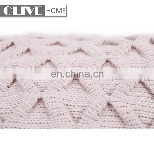 2018 American Style Knit Home Decorative Sofa Cushion Cover With Buttons photo-7