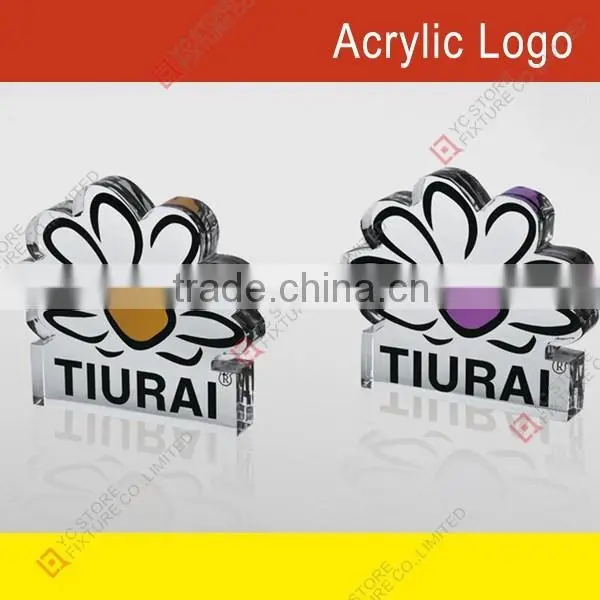 Fahsion Clear Acrylic Logo Blocks With Silkprint Words photo-5