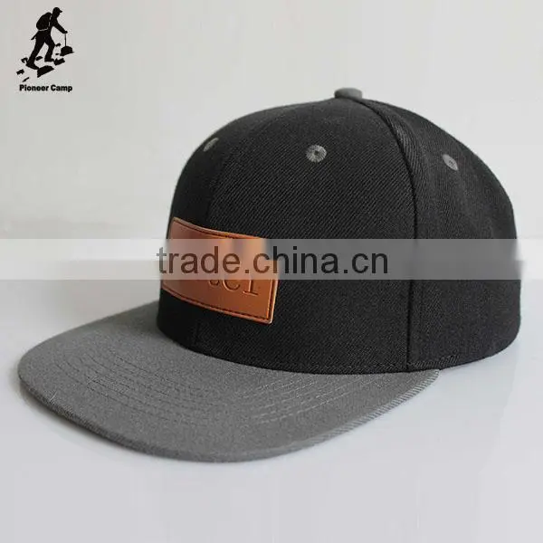 Stylish Custom Trucker Cap Leather Snapback Hat photo-3