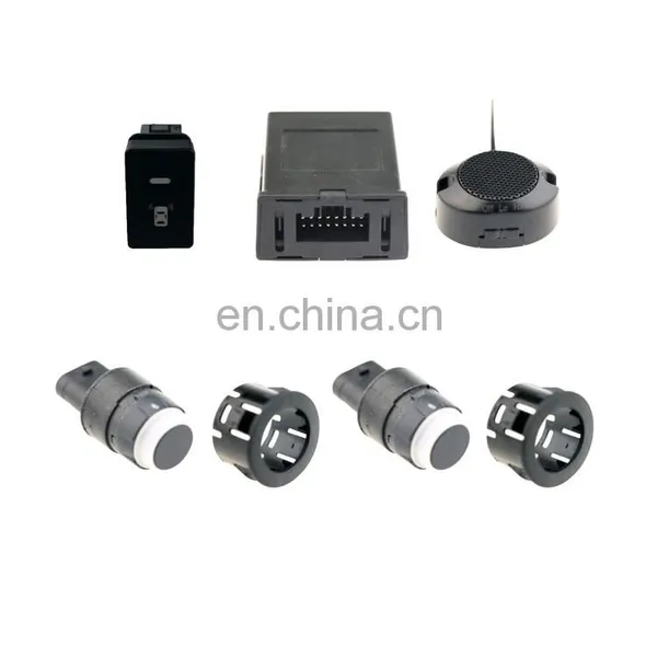 Box Trail Truck Reverse Car Back up Camera DC12V 24V 4 Parking Sensor System Kit Front Rear Aid Assist Blind Spot Monitor