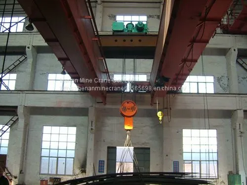 Top Quality Remote Control LH Model 5Ton Double Girders Electric Hoist EOT Crane photo-2