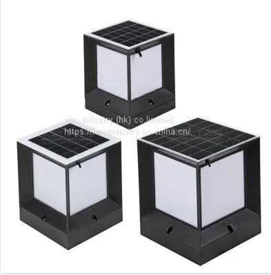 Solar Column Head Light Household Outdoor Waterproof Garden Light photo-4