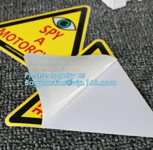 Die Cut Foil Stamping, Waterproof Vinyl PVC Custom Logo Sticker Label, Matte Finish, PP Label, PET Sticker photo-3