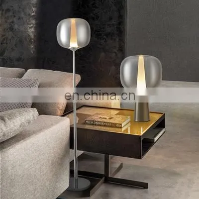 Chrome/Gold/Rose Gold Glass Table Light Post Modern Table Lamp Glass Bedside Night Lamp photo-5