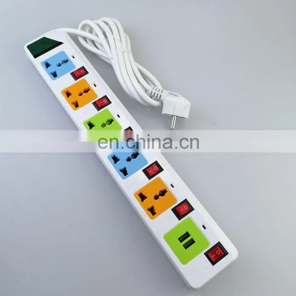 Hot Sell WH Series Universal 3-6 Outlet Power Electrical Extension Socket Cord Custom Plug photo-4