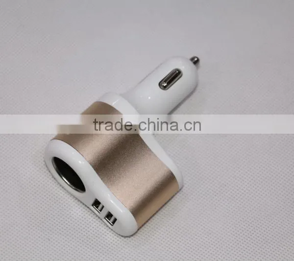 Multi Car Adapter New Design 12V Car Cigar Lighter Adapter With Two USB Output With English Retail Box photo-3