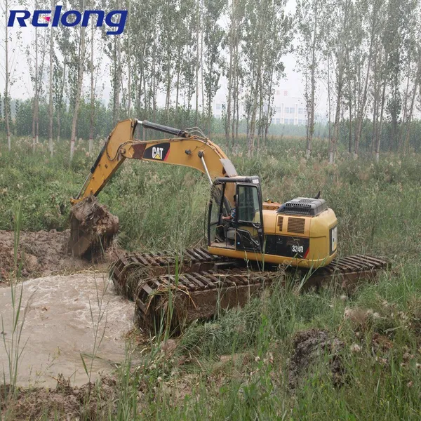 Hot Sale Excavator Dredger Sand Dredging Excavator With Amphibious Pontoon photo-3