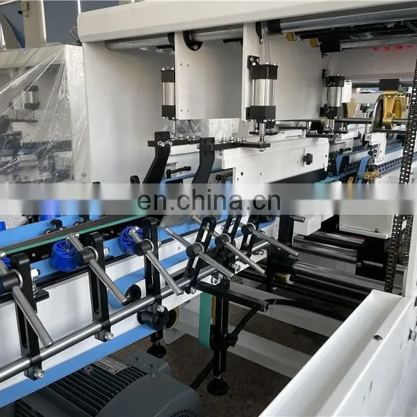 UFG600AG Automatic Pre-fold Crash Lock Bottom Folder Gluer, Fried Chicken Packaging Box Folding Gluing Machine photo-3