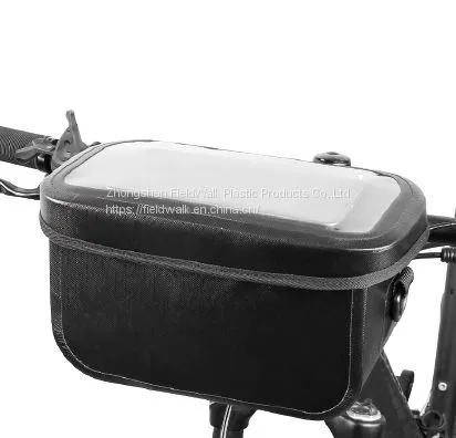 Direct Factory Custom Bicycle Bike Handlebar Bag Waterproof Bicycle Phone Front Frame Bag photo-2