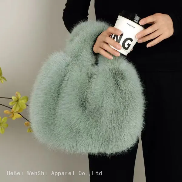 31Plush Bag Women's Fur Bag Ladies Fashion Handbag Crossbody Bag photo-5