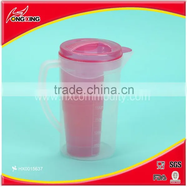 1.8L Plastic Cold Water Jug With Cup Set photo-2