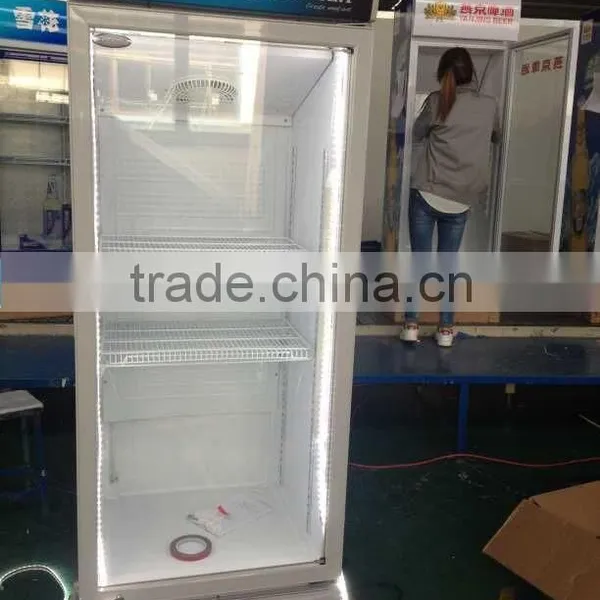Large Display Coke Cooler With Glass Door Compact Beverage Bar Cooler photo-5
