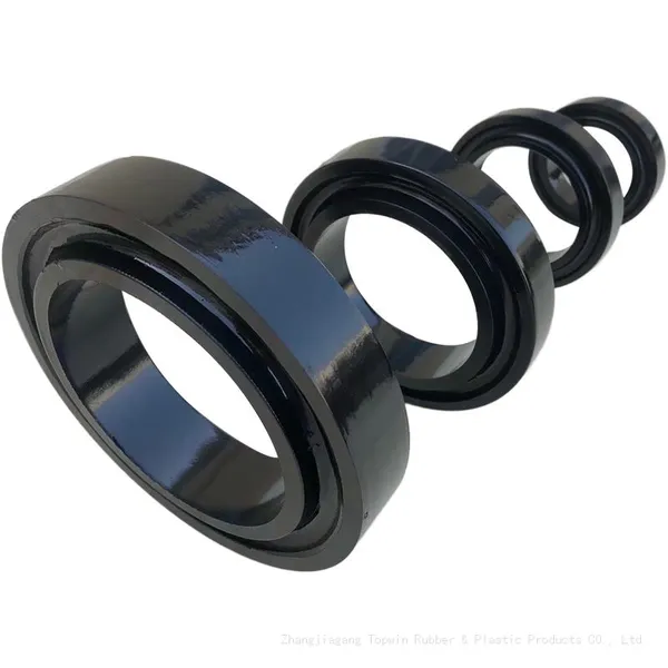 High Quality Industrial Use Return Rubber Disc Idler Roller Rubber Conveyor Roller Ring for Concrete Batching photo-4