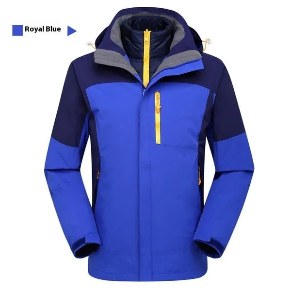 Three-in-One Detachable Travel Jacket Lining - High-End Winter Ski Set for Men and Women, With Zippered Closure, Suitable for Mountaineering photo-4