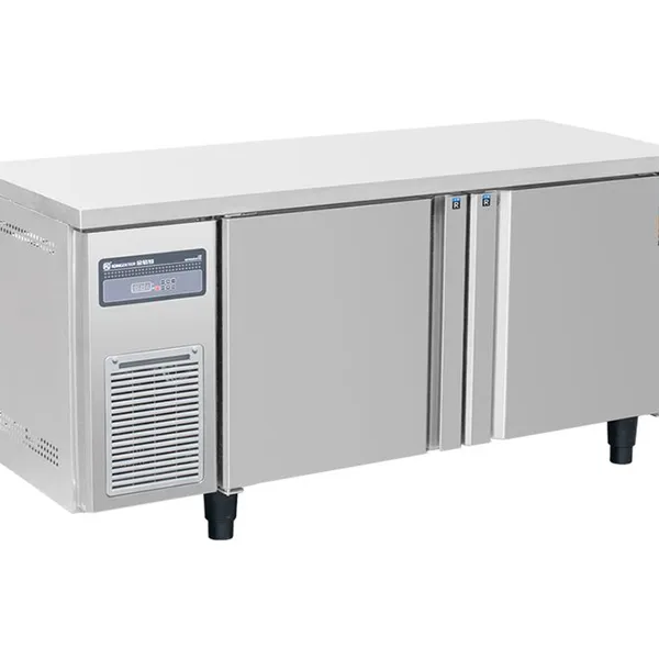 Commercial Air Cooler European Style Work Bench Freezer With Integrated Fridge for Restaurant Use