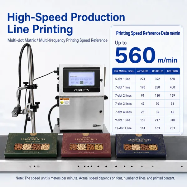 ZCINKJETS CIJ Printer for Nut Gift Boxes and Food Packaging photo-2