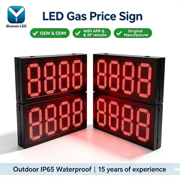 12Inch Led Gas Price Sign 8.8.8.8 High Brightness photo-4