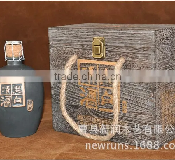 Pine Wood Wine Boxes,lightweight Wood Box photo-3