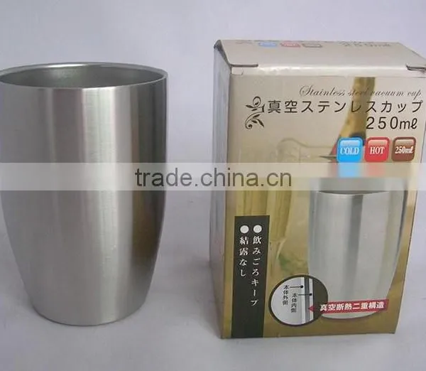 250ML Double Wall Vacuum Coffee Mugs Beer Mugs photo-2