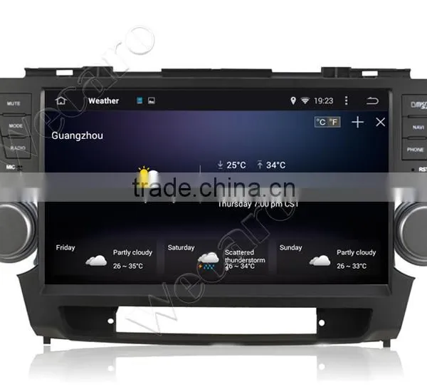 Wecaro WC-TH1062 Android 4.4.4 Car Stereo 10.1" 2 Din for Toyota Highlander Android Car Dvd Radio GPS 1080p 2008-2014 photo-2