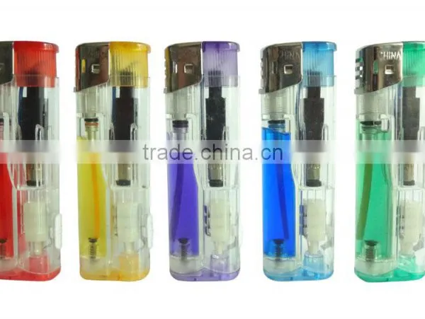 Five Colors Cheap Electric Lighter Torch Lighters Wholesale Led Lighter photo-2
