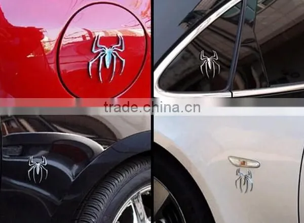 The spider metal sticker Creative funny car posted 3 d car metal stick