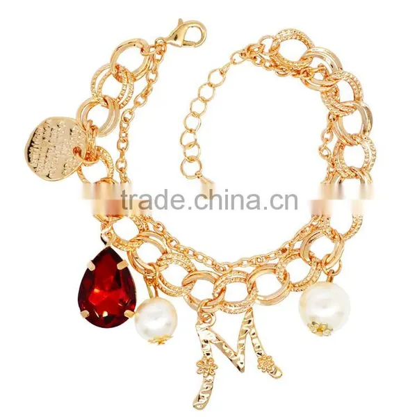 Fashion Bracelets & Bangles Pulseira Feminina Simulated Pearl Crystal Bracelets for Women Pulseras photo-2