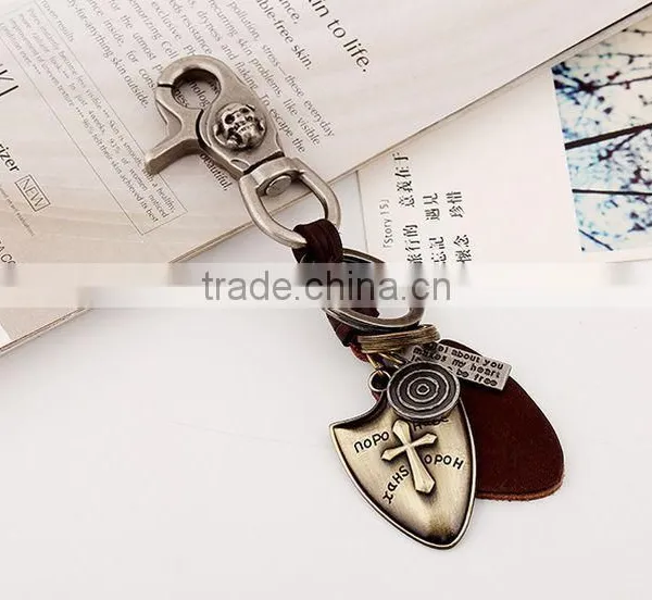 2015 Yiwu Factory Direct Sale Custom Leather Keychains Promotional Gift photo-4