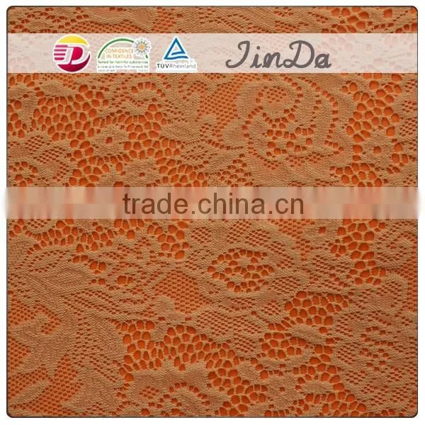 Durable Popular Brown Lace Fabric for Women Dressing photo-2
