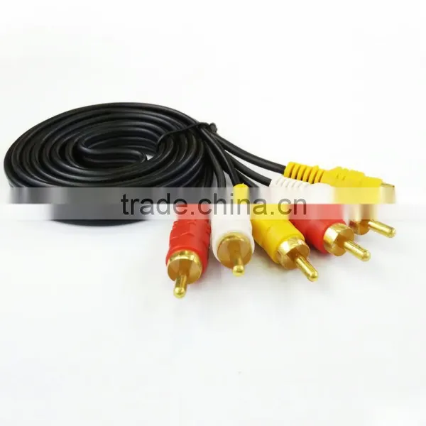 Factory Gold Plated Video Rca Cable 3 to 3 RCA Cable 10m 15m photo-4