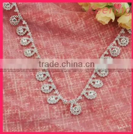 Top Quality Flower Crystal Rhinestone Chain WRC-180