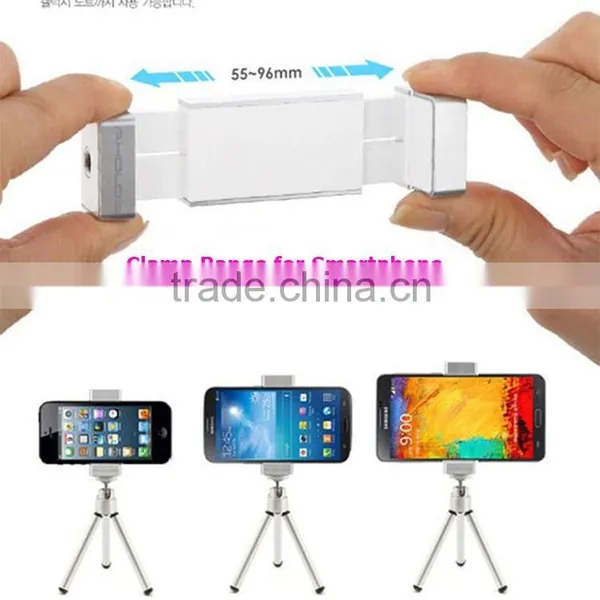 High Quality AHOLDB 5596 Mobile Phone Stand Holder Clip Mount Adapter Mini Tripod for IPhone6 Plus MIUI HTC Samsung S3 Bracket photo-3