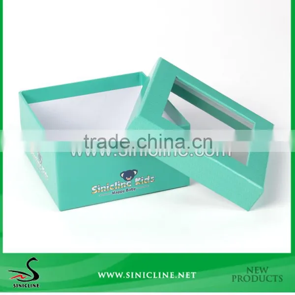Sinicline Factory Deisgn Kids Shoe Box With PVC Window photo-2