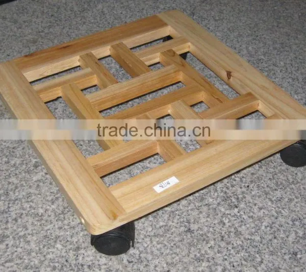 Solid Wooden Planter Scooter /wooden Flower Stand