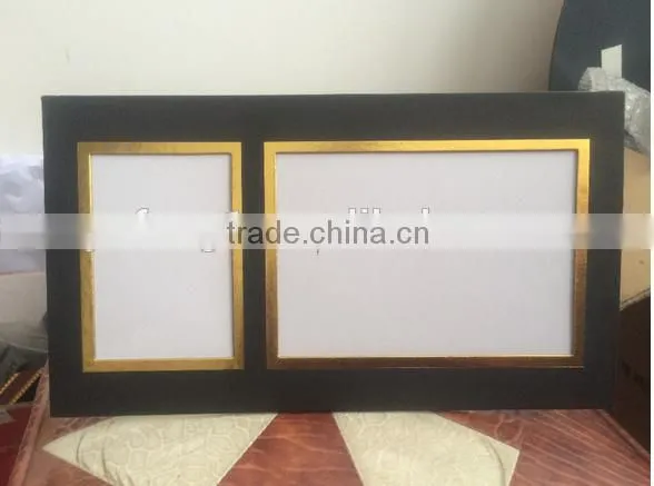 Cheap Golden Stamped Wall Hanging and Table Standing Paper Photo Picture Frame