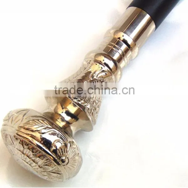 Designer Brass Handle Walking Stick/Antique Brass Walking Stick/Beautiful Walking Stick Wk1123 photo-3