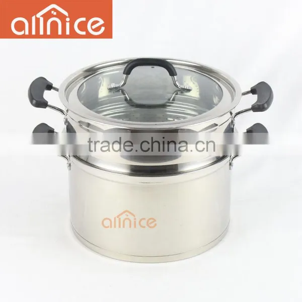 Stainless Steel Two Layer/Tier Food Steamer Pot photo-2
