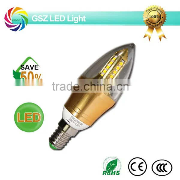 GSZ 5W 360 Degree High Quality Led Candle Light Bulb With CE ROHS photo-2