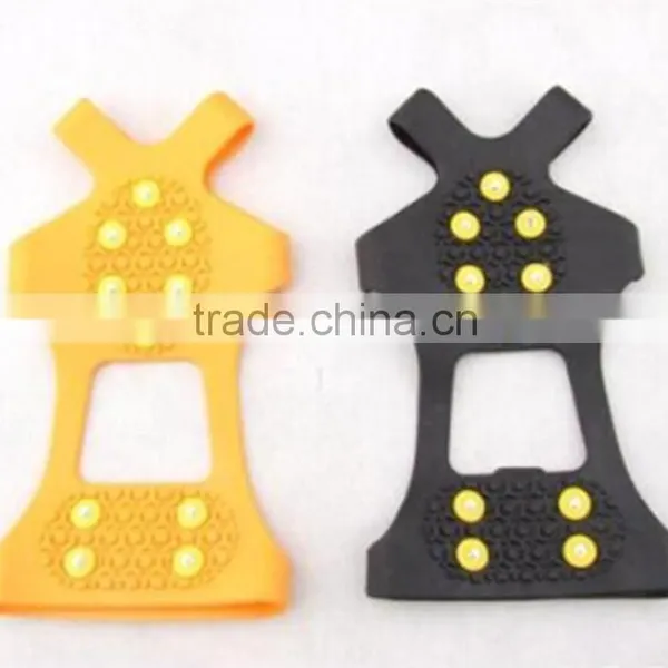 Winter Outdoor Hot Sale 10 Spikes Non-slip Rubber Climbing Ice Crampons photo-2