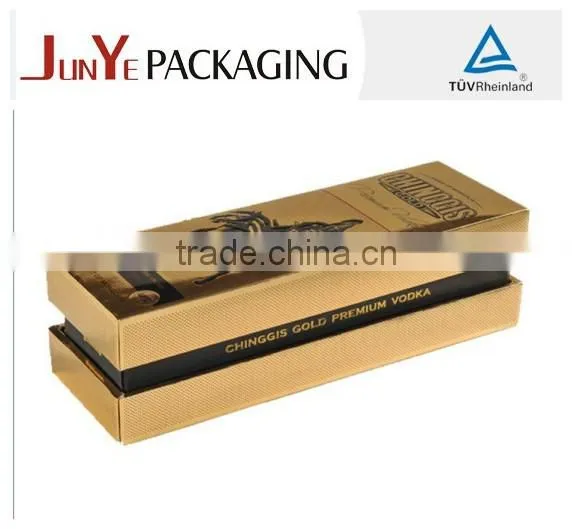 Long Black Ribbon Sliding Box Sweet Box Champagne Flute Gift Box With Foam Insert