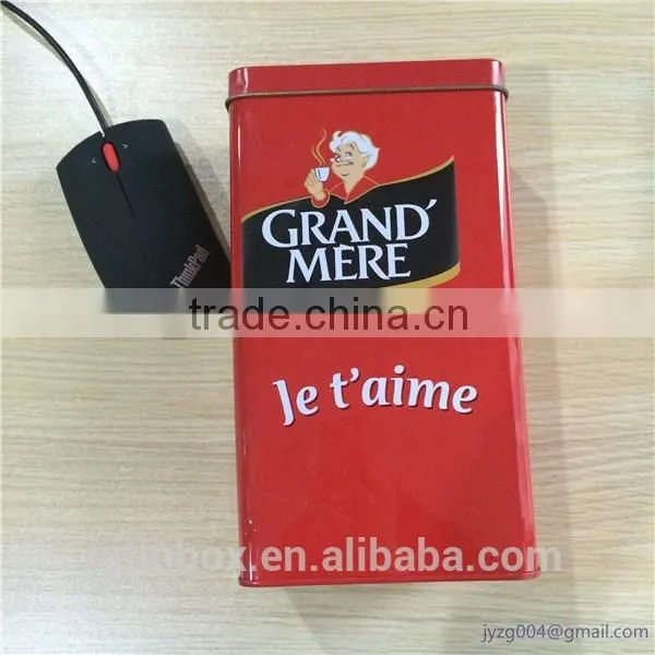Factory Direct High Quality Rectangular Coffee Tin Can photo-4
