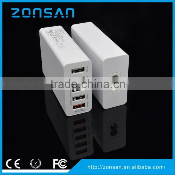 5-PORT USB Travel Charger Qualcomm Quick Charger 2.0 photo-4