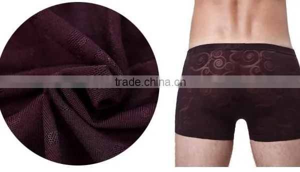Sexy Mature Men See Through Underwear Tight Underwear Boxer Briefs for Boy photo-4