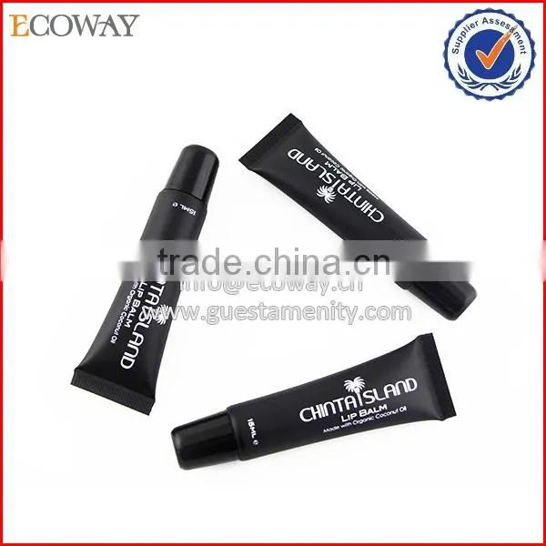 Mini Black Lipstick Tube With Blue Flip Cap photo-2