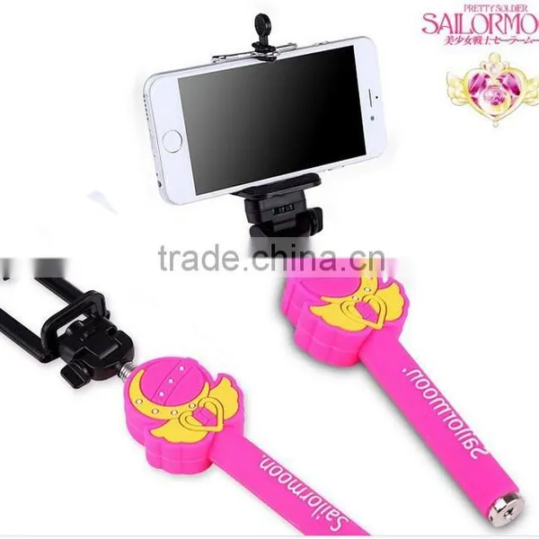 Gadget 2015 Hot Custom Selfie Stick, Bluetooth Cartoon Selfie Stick Mobile Phone Holder photo-5