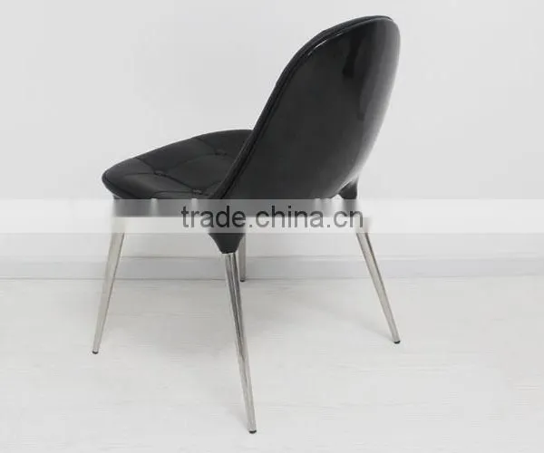 Diane Glass Fiber Reinforced Plastic Armrest Chair Hotel Dining Chair Leather Buckle Dining Chair photo-5