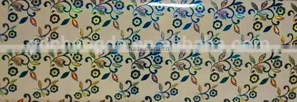 3D Laser Tablecloth Pvc Tablecloth in Rollgolden Silver Tablecloth photo-2