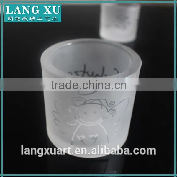 Frosted Color Crystal Lotus Flower Candle Holder Wholesale photo-3