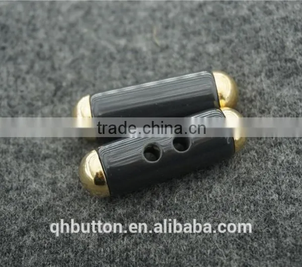 Chinese Wenzhou Button Factory Direct Resion Plus Metal 2-holes Toggle Button for Clothing photo-3